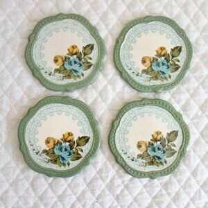 Set of 4 PIONEER WOMAN Rose Shadow Coasters